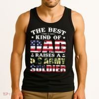 Military Dad Raised A U.S Army Soldier Tank Top thumb 3