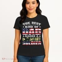 Military Dad Raised A U.S Army Soldier Women's T-Shirt thumb 4