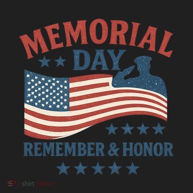 Memorial Day Remember & Honor Comfort Colors T-Shirt