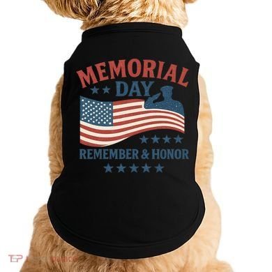 Memorial Day Remember & Honor Doggie Tank