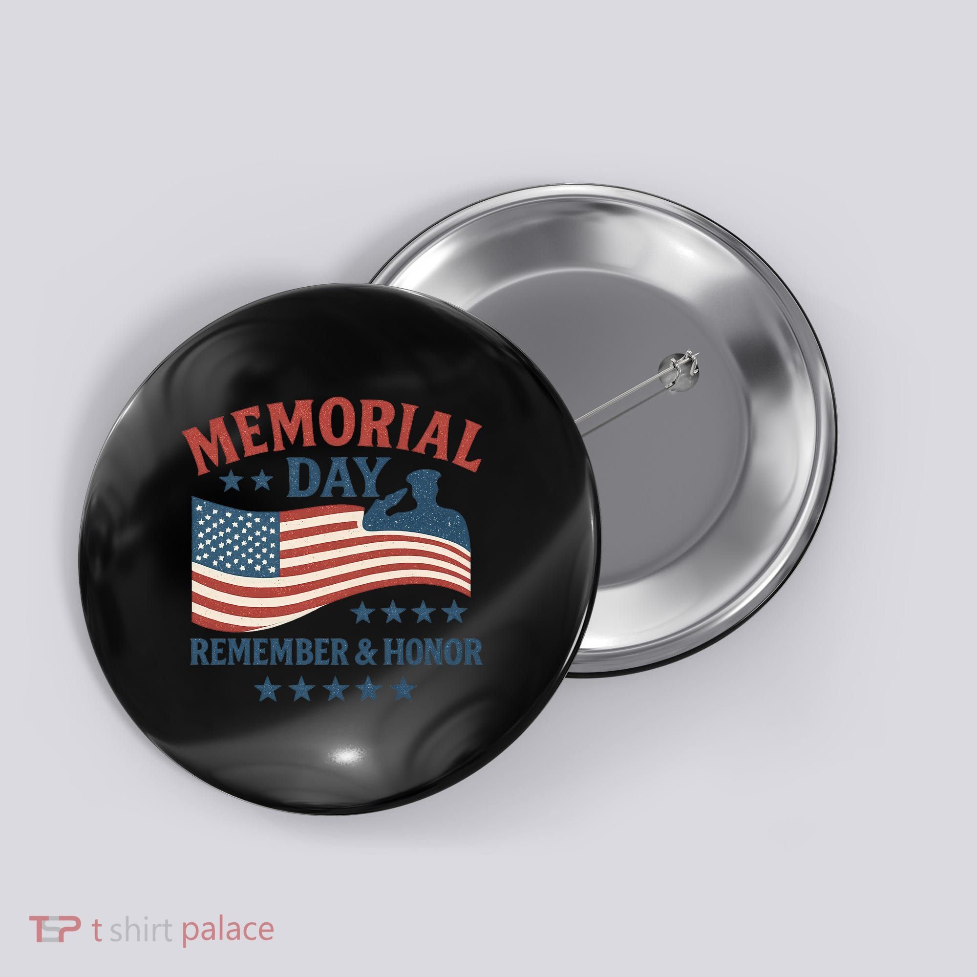 Memorial Day Remember & Honor Button