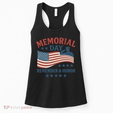 Memorial Day Remember & Honor Women's Tank Top