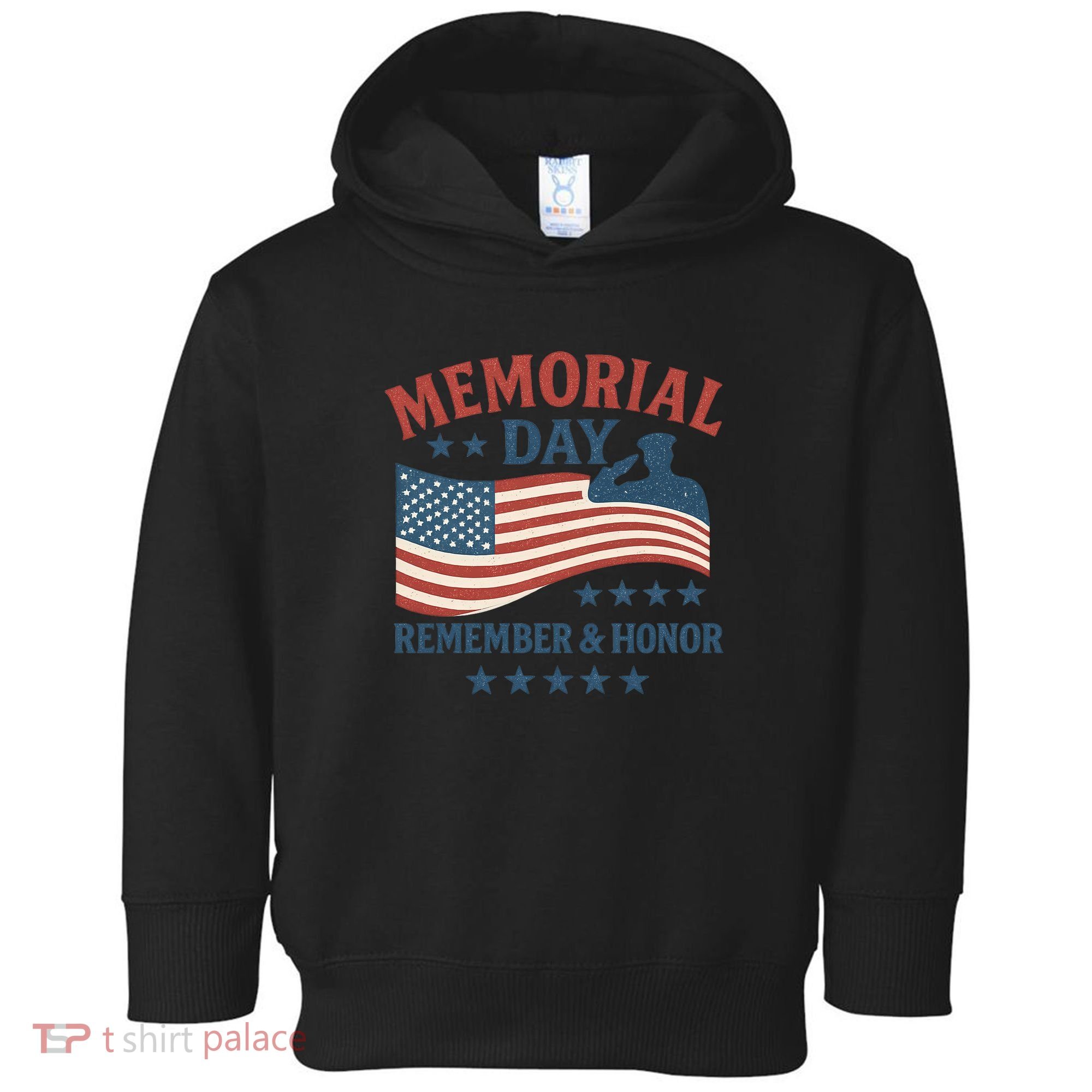 Memorial Day Remember & Honor Toddler Hoodie