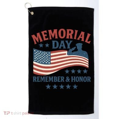 Memorial Day Remember & Honor Golf Towel