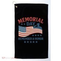 Memorial Day Remember & Honor Golf Towel thumb 0