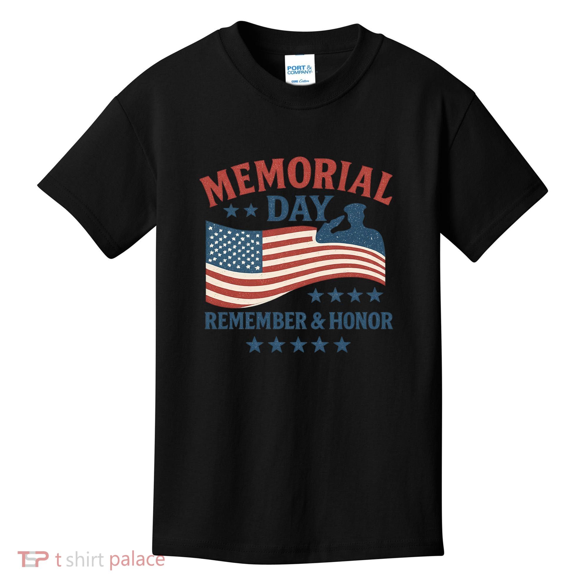 Memorial Day Remember & Honor Kids T-Shirt