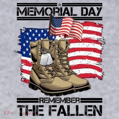 Memorial Day Remember The Fallen Women's Racerback Cropped Tank