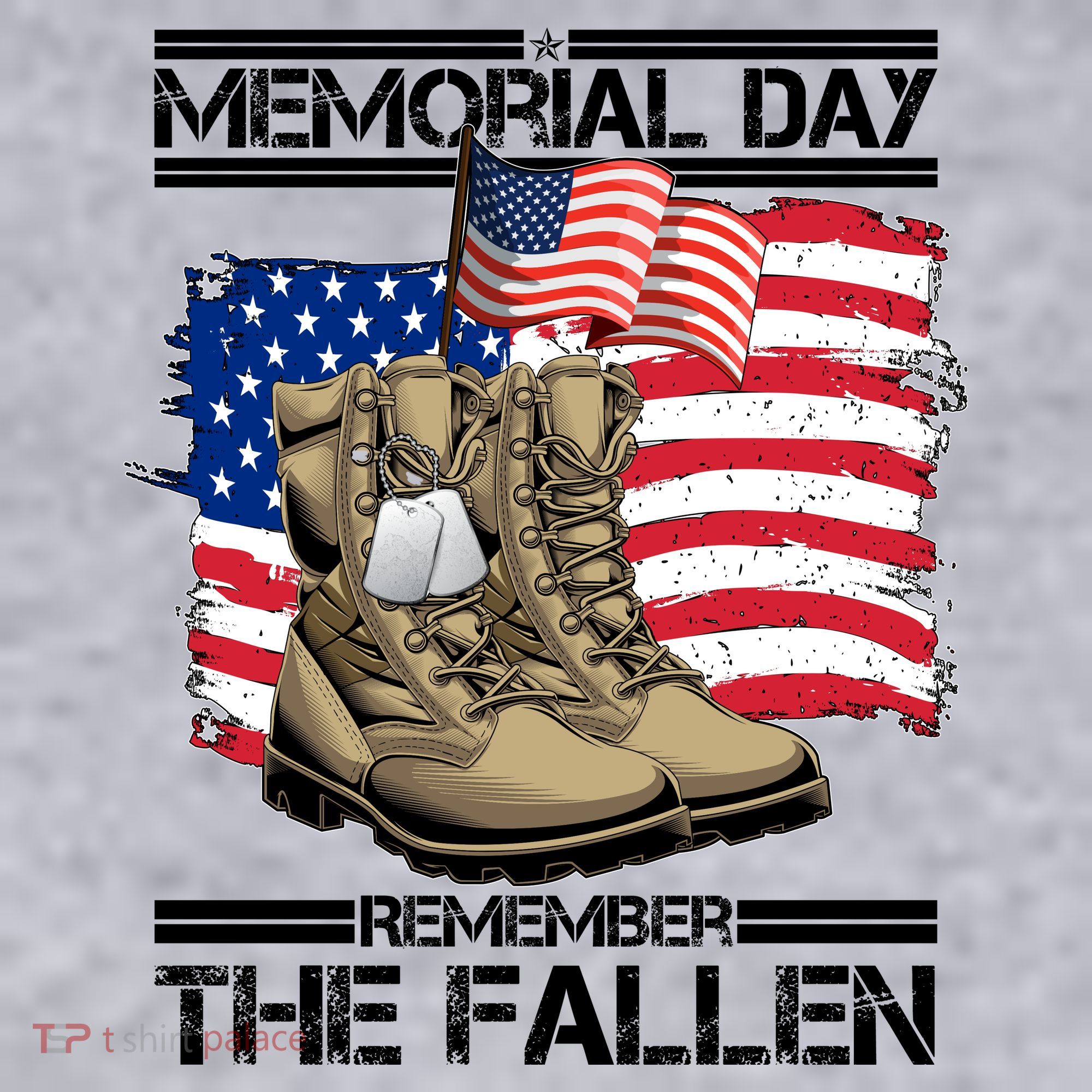 Memorial Day Remember The Fallen Women's Racerback Cropped Tank
