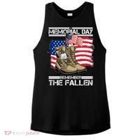 Memorial Day Remember The Fallen Ladies PosiCharge Tri-Blend Wicking Tank thumb 0