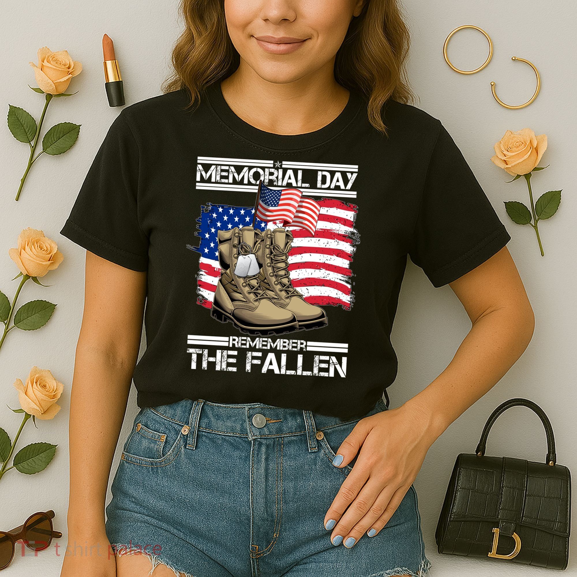 Memorial Day Remember The Fallen Comfort Colors Boxy T-Shirt