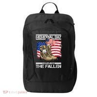 Memorial Day Remember The Fallen City Backpack thumb 0