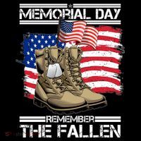 Memorial Day Remember The Fallen Ladies PosiCharge Competitor Racerback Tank thumb 2