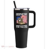 Memorial Day Remember The Fallen 40oz Vacuum Insulated Stainless Steel Travel Tumbler thumb 0