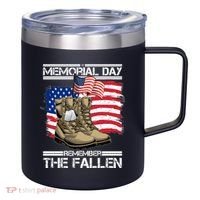 Memorial Day Remember The Fallen 12oz Stainless Steel Coffee Mug thumb 0
