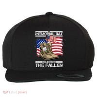 Memorial Day Remember The Fallen Wool Snapback Cap thumb 0