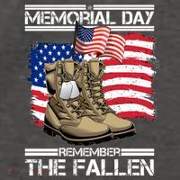 Memorial Day Remember The Fallen Vector Backpack thumb 2