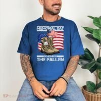 Memorial Day Remember The Fallen Comfort Colors T-Shirt thumb 3