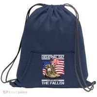 Memorial Day Remember The Fallen Sweatshirt Cinch Pack Bag thumb 0