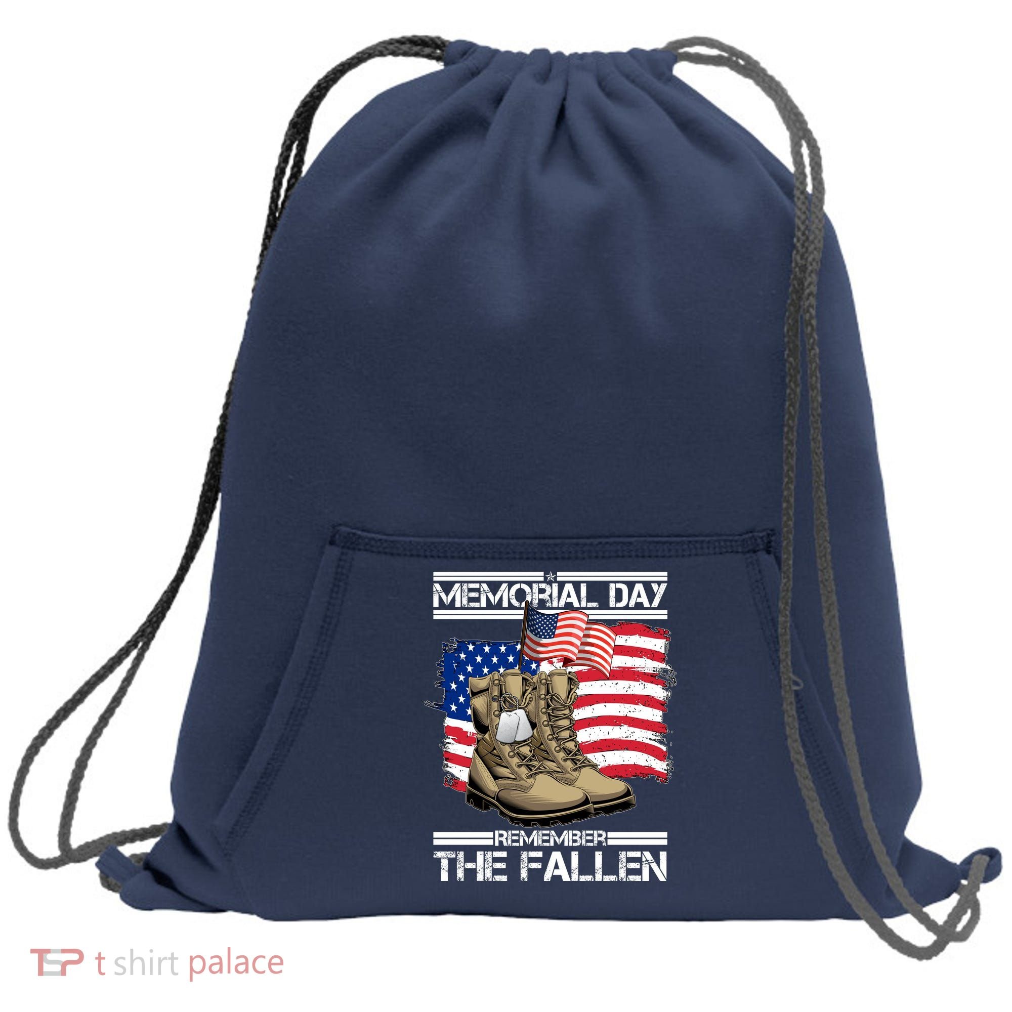 Memorial Day Remember The Fallen Sweatshirt Cinch Pack Bag