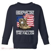Memorial Day Remember The Fallen Toddler Sweatshirt thumb 0