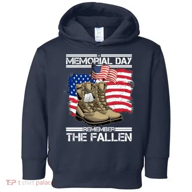 Memorial Day Remember The Fallen Toddler Hoodie