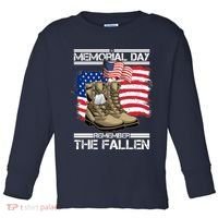 Memorial Day Remember The Fallen Toddler Long Sleeve Shirt thumb 0