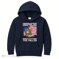 Memorial Day Remember The Fallen Kids Hoodie thumb 0