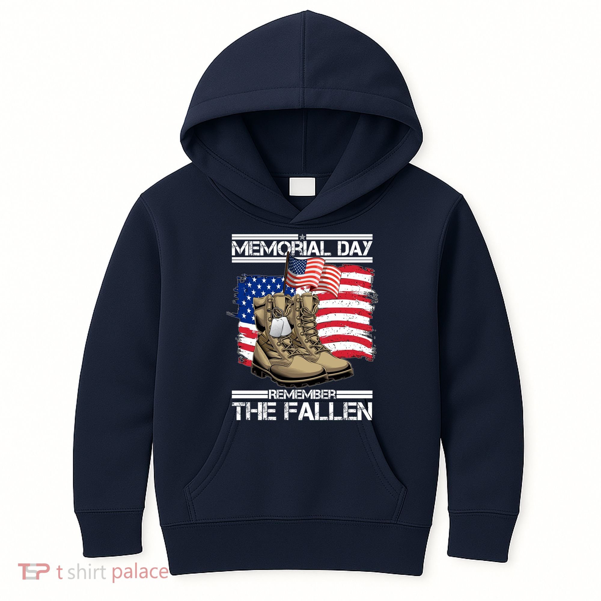 Memorial Day Remember The Fallen Kids Hoodie