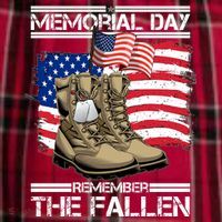 Memorial Day Remember The Fallen Women's Flannel Plaid Pajama Pants thumb 2