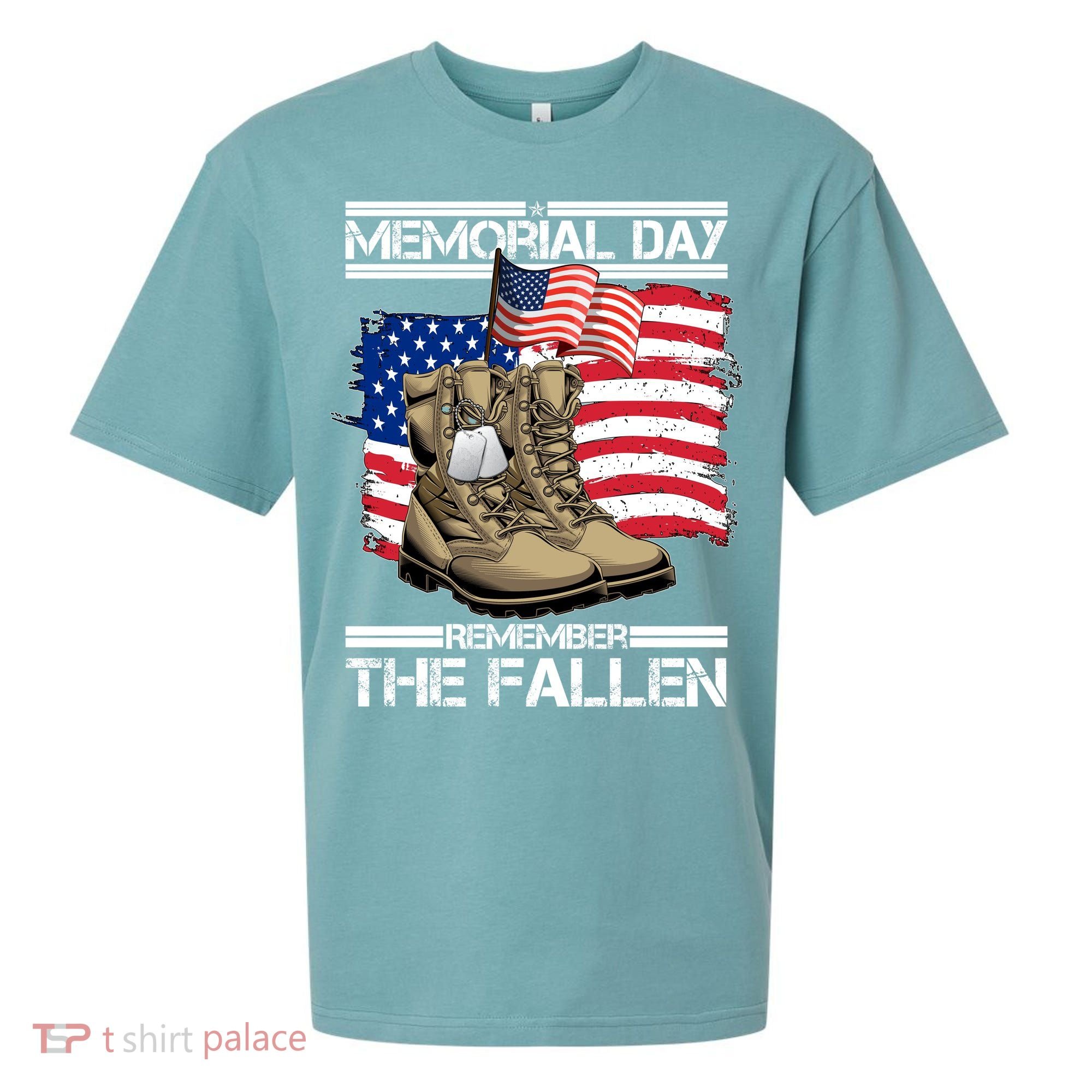 Memorial Day Remember The Fallen Sueded Cloud Jersey T-Shirt