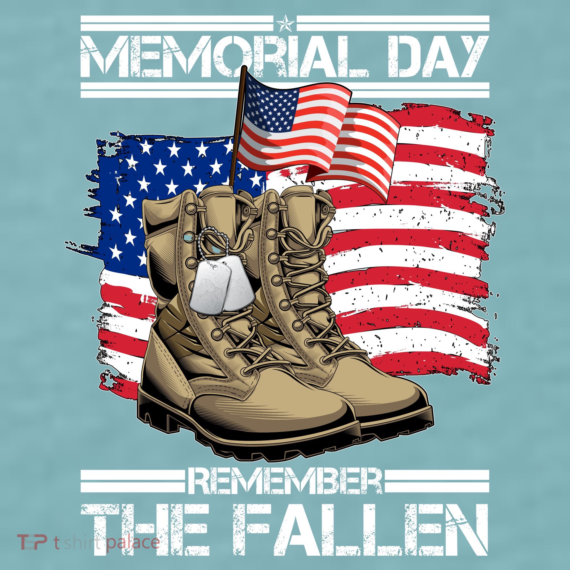 Memorial Day Remember The Fallen Sueded Cloud Jersey T-Shirt