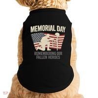 Memorial Day Remembering Our Fallen Heroes Doggie Tank thumb 0