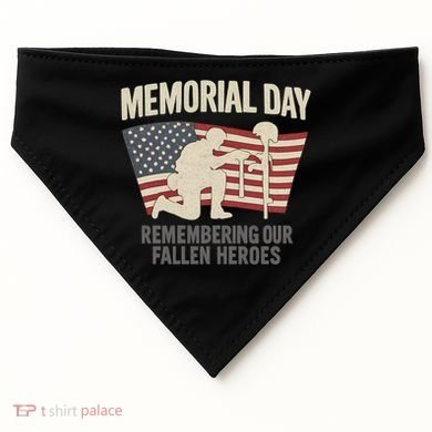 Memorial Day Remembering Our Fallen Heroes USA-Made Doggie Bandana