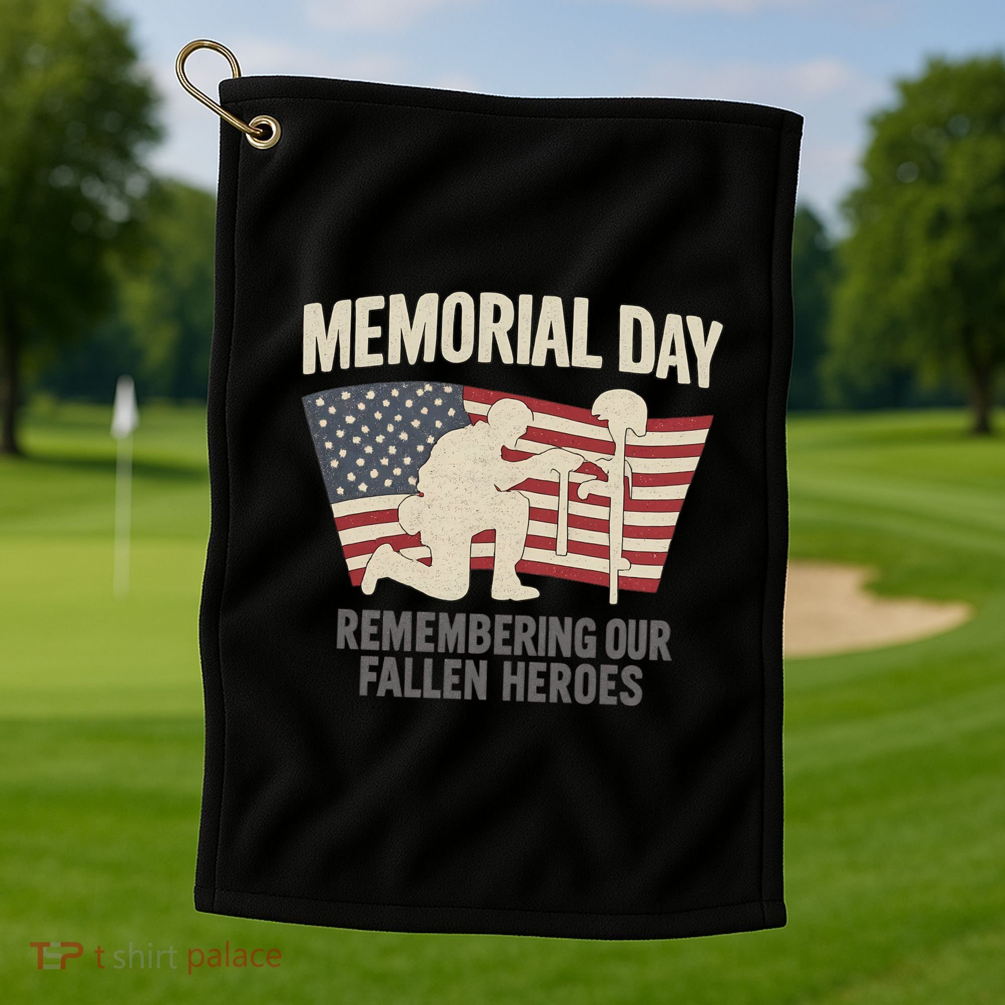 Memorial Day Remembering Our Fallen Heroes Golf Towel