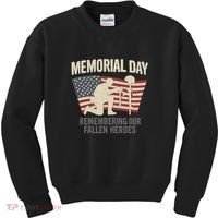 Memorial Day Remembering Our Fallen Heroes Kids Sweatshirt thumb 0