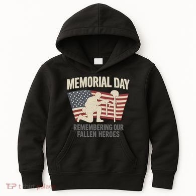 Memorial Day Remembering Our Fallen Heroes Kids Hoodie