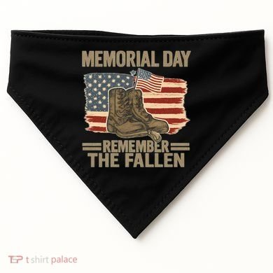 Memorial Day - Remember the Fallen USA-Made Doggie Bandana