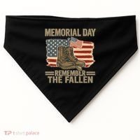 Memorial Day - Remember the Fallen USA-Made Doggie Bandana thumb 0