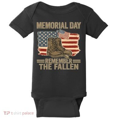 Memorial Day - Remember the Fallen Baby Bodysuit