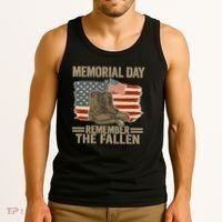 Memorial Day - Remember the Fallen Tank Top thumb 3
