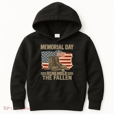 Memorial Day - Remember the Fallen Kids Hoodie