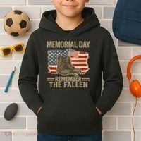 Memorial Day - Remember the Fallen Kids Hoodie thumb 2