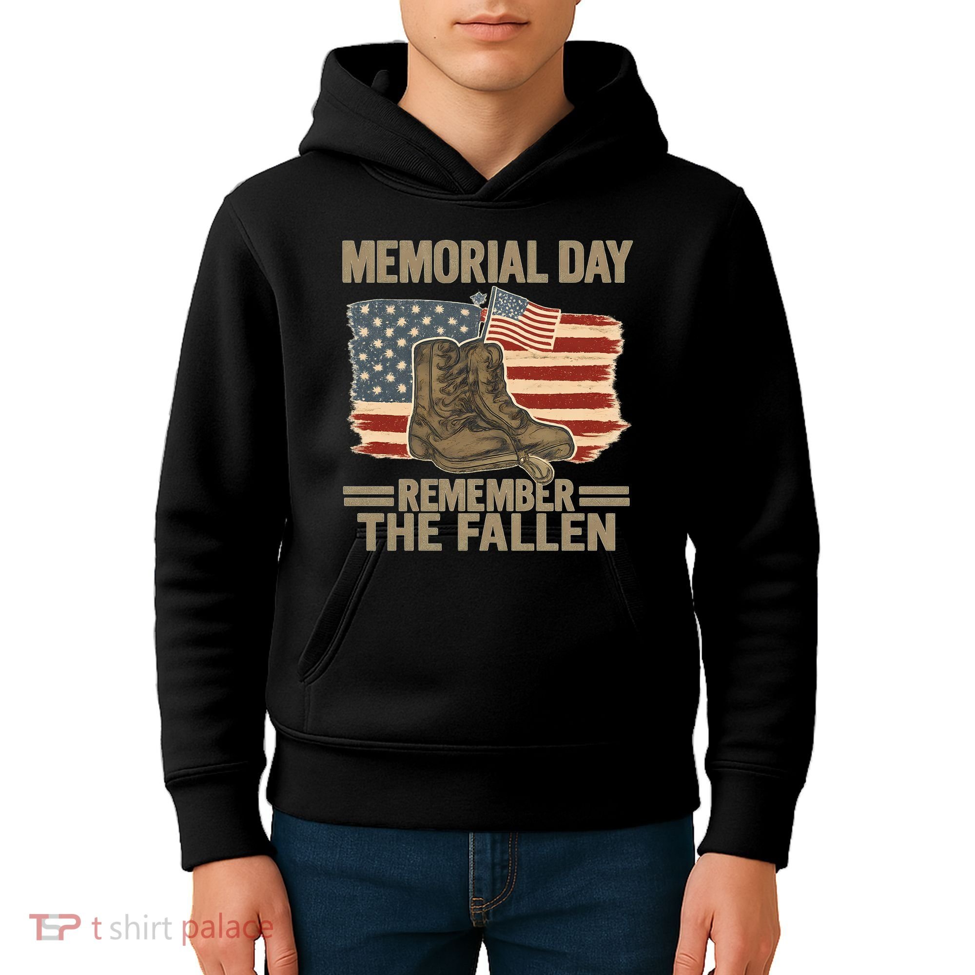 Memorial Day - Remember the Fallen Kids Hoodie