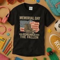 Memorial Day - Remember the Fallen Kids T-Shirt thumb 3
