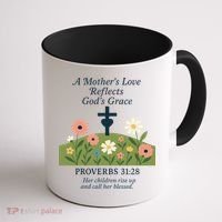 Mothers Day Reflects Gods Grace Faith Coffee Mug thumb 1