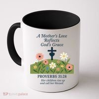 Mothers Day Reflects Gods Grace Faith Coffee Mug thumb 0