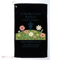Mothers Day Reflects Gods Grace Faith Golf Towel thumb 0