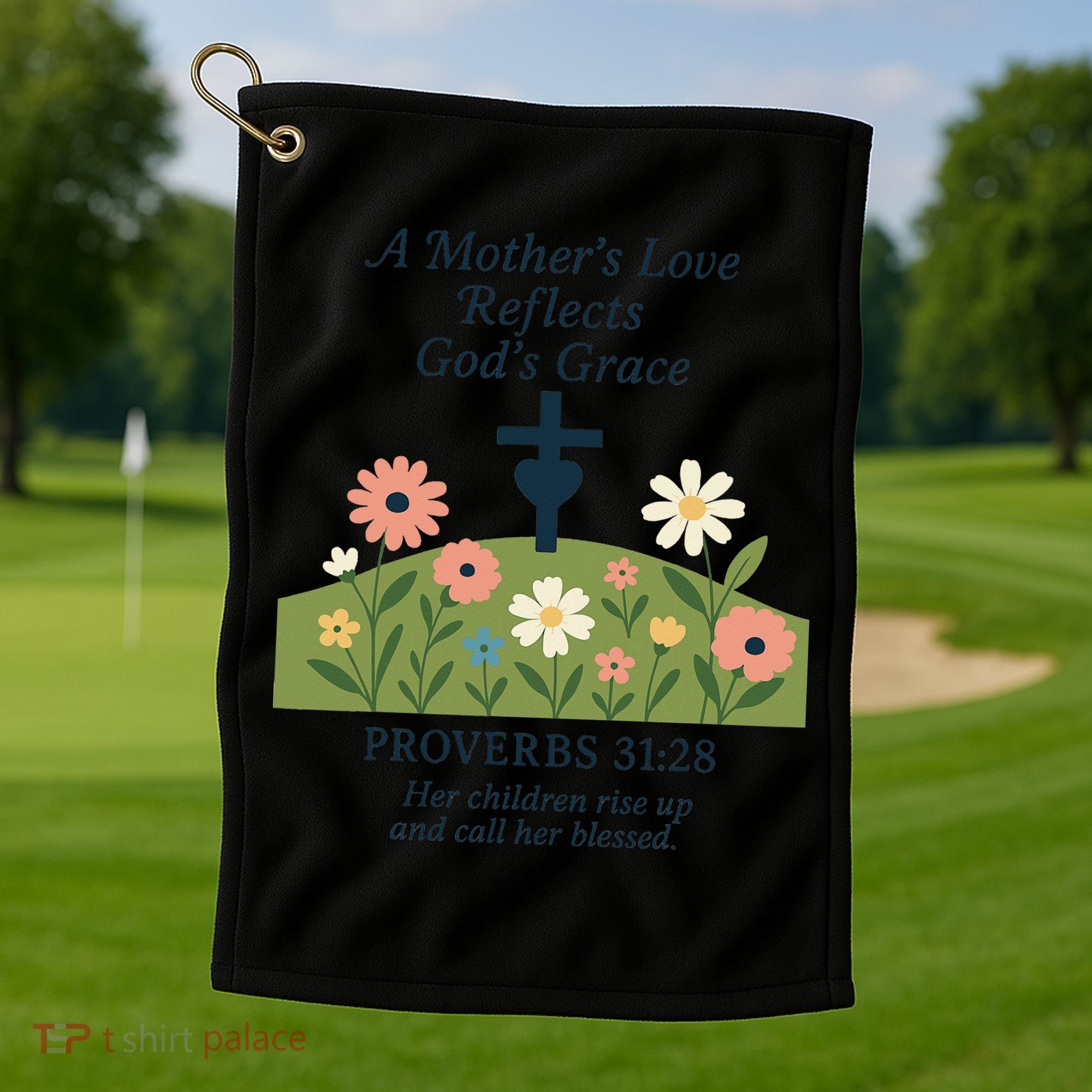 Mothers Day Reflects Gods Grace Faith Golf Towel