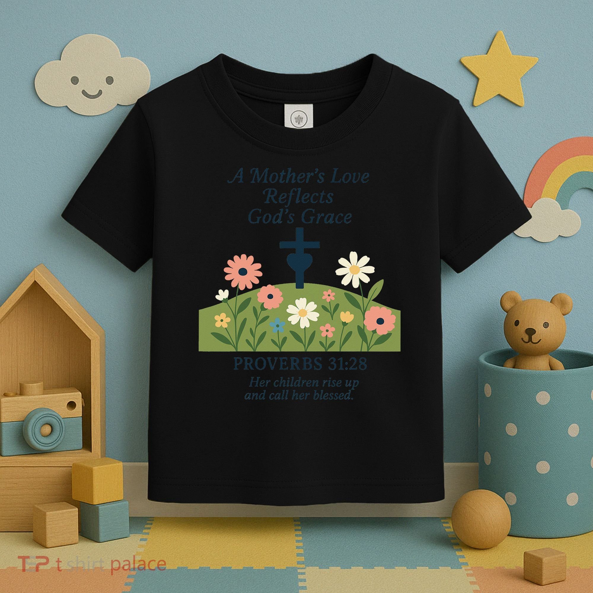 Mothers Day Reflects Gods Grace Faith Toddler T-Shirt