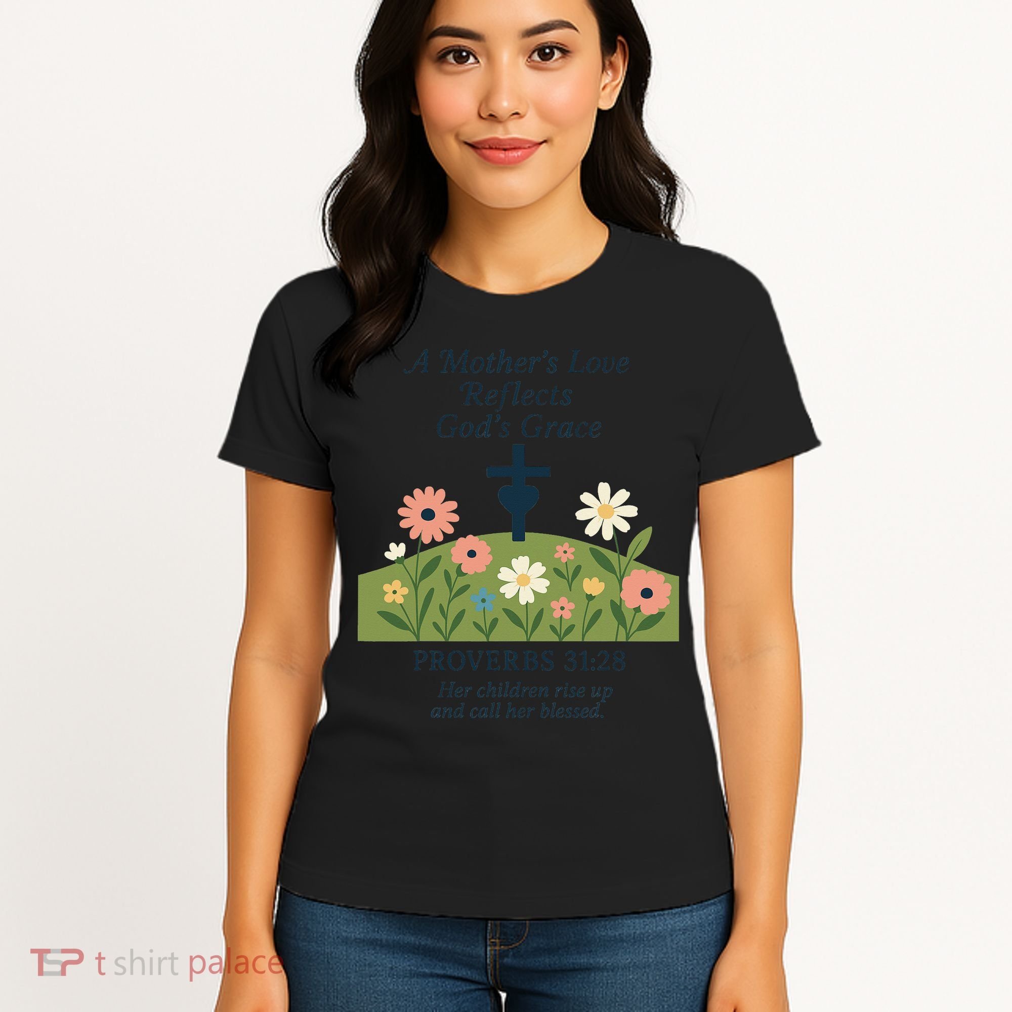 Mothers Day Reflects Gods Grace Faith Women's T-Shirt